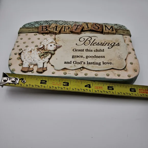 Religious Keepsake Set - Baptism Plaque & Confirmation Stone with Stand - Picture 5 of 9